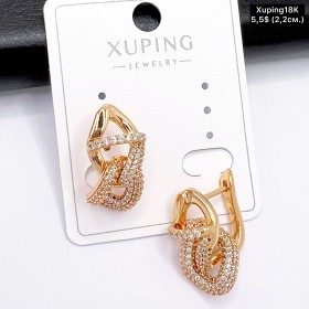 Сережки Xuping18К 20092 ( 2.2 см)